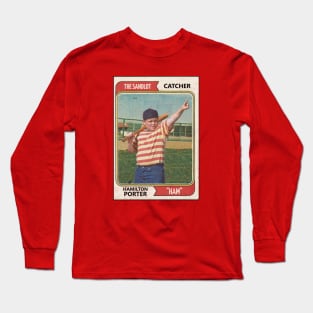 The Sandlot Ham Porter Baseball Card Long Sleeve T-Shirt